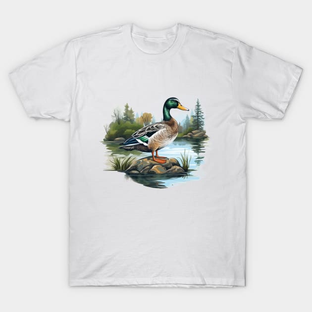 Mallard T-Shirt by zooleisurelife